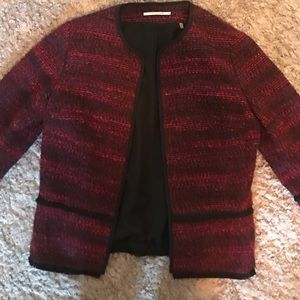 Tahari Tweed Trim Jacket